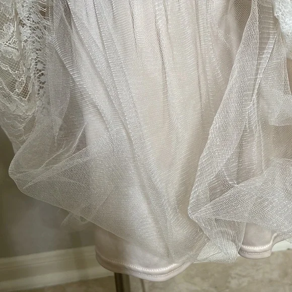 Tadashi Shoji Jacquin off shoulder lace dress size 10 - Picture 9 of 10